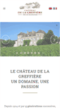 Mobile Screenshot of chateaudelagreffiere.com