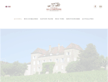 Tablet Screenshot of chateaudelagreffiere.com